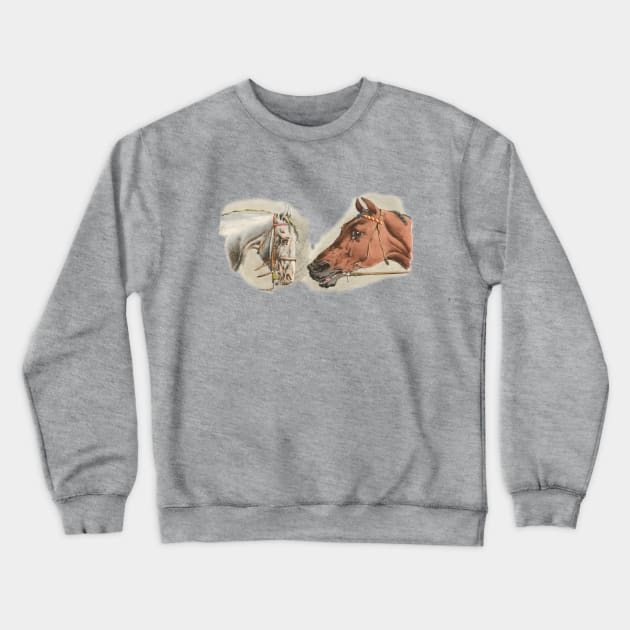 TWO HORSES Crewneck Sweatshirt by Biophilia